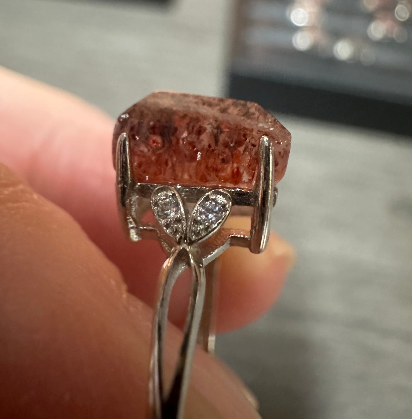 Sterling 925 Super 7 Strawberry Quartz Ring #26