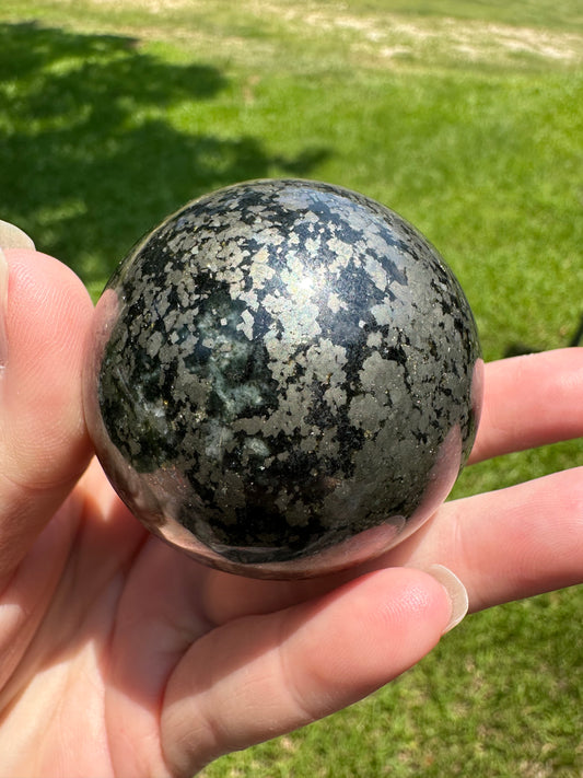 Black Pyrite Sphere 52.59mm #5