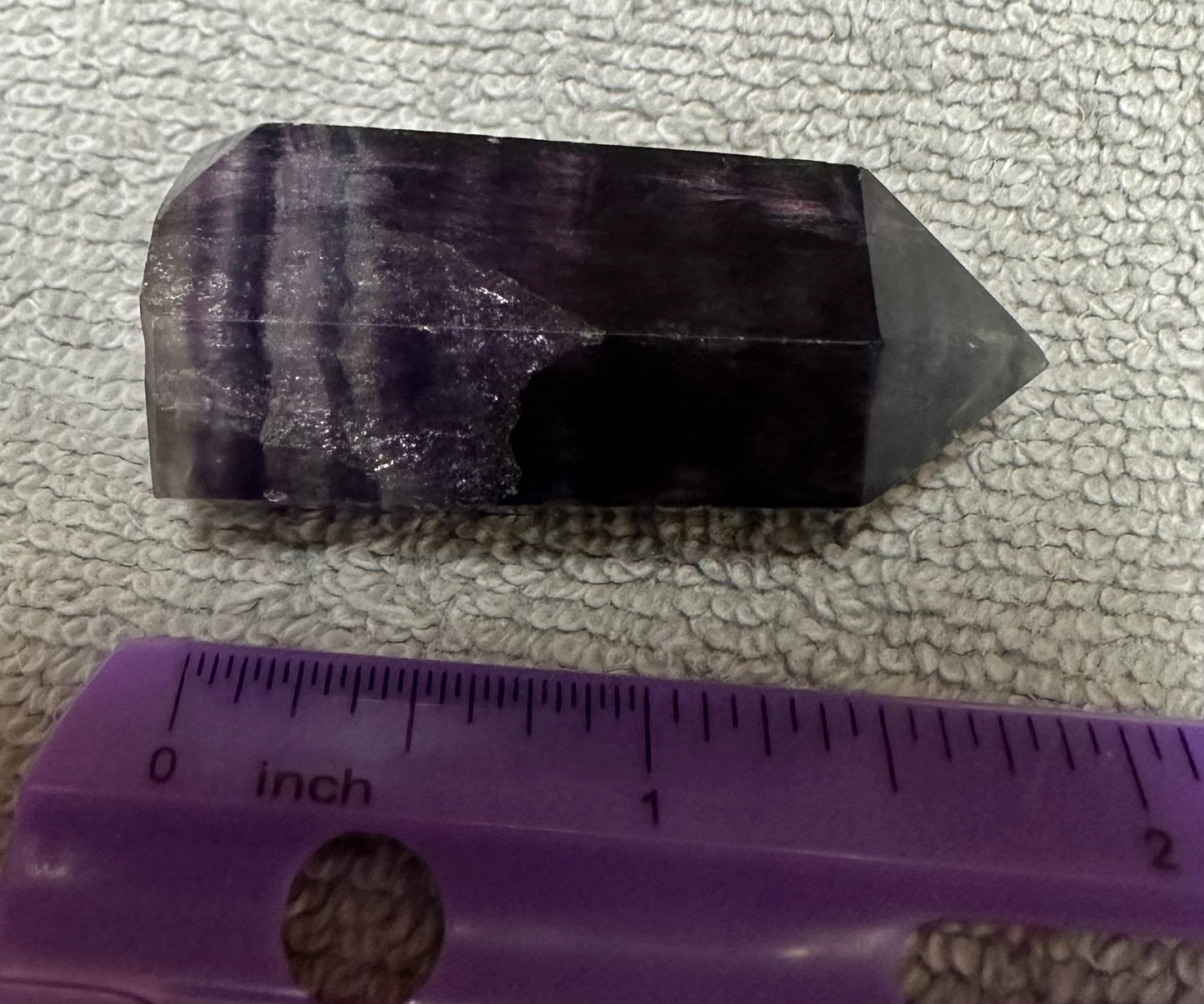 Dark Rainbow Fluorite Obelisk Tower #10