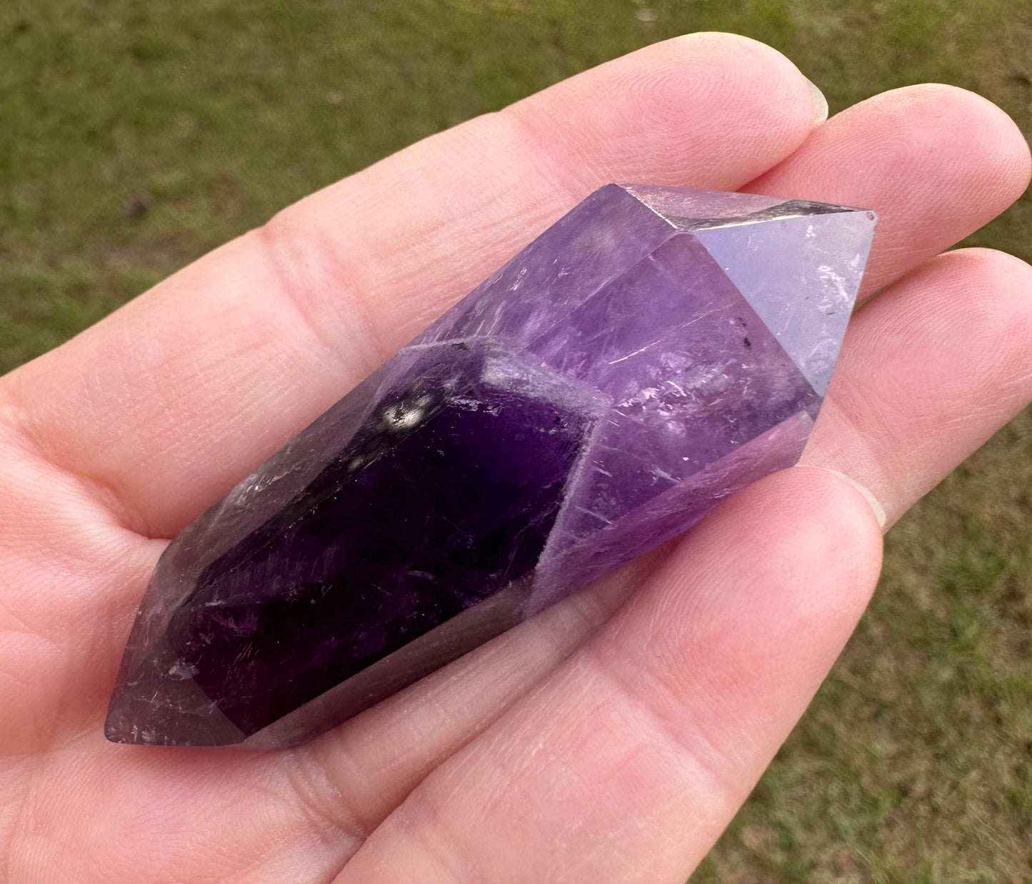 Double Terminated Phantom Amethyst Scepter Wand #21