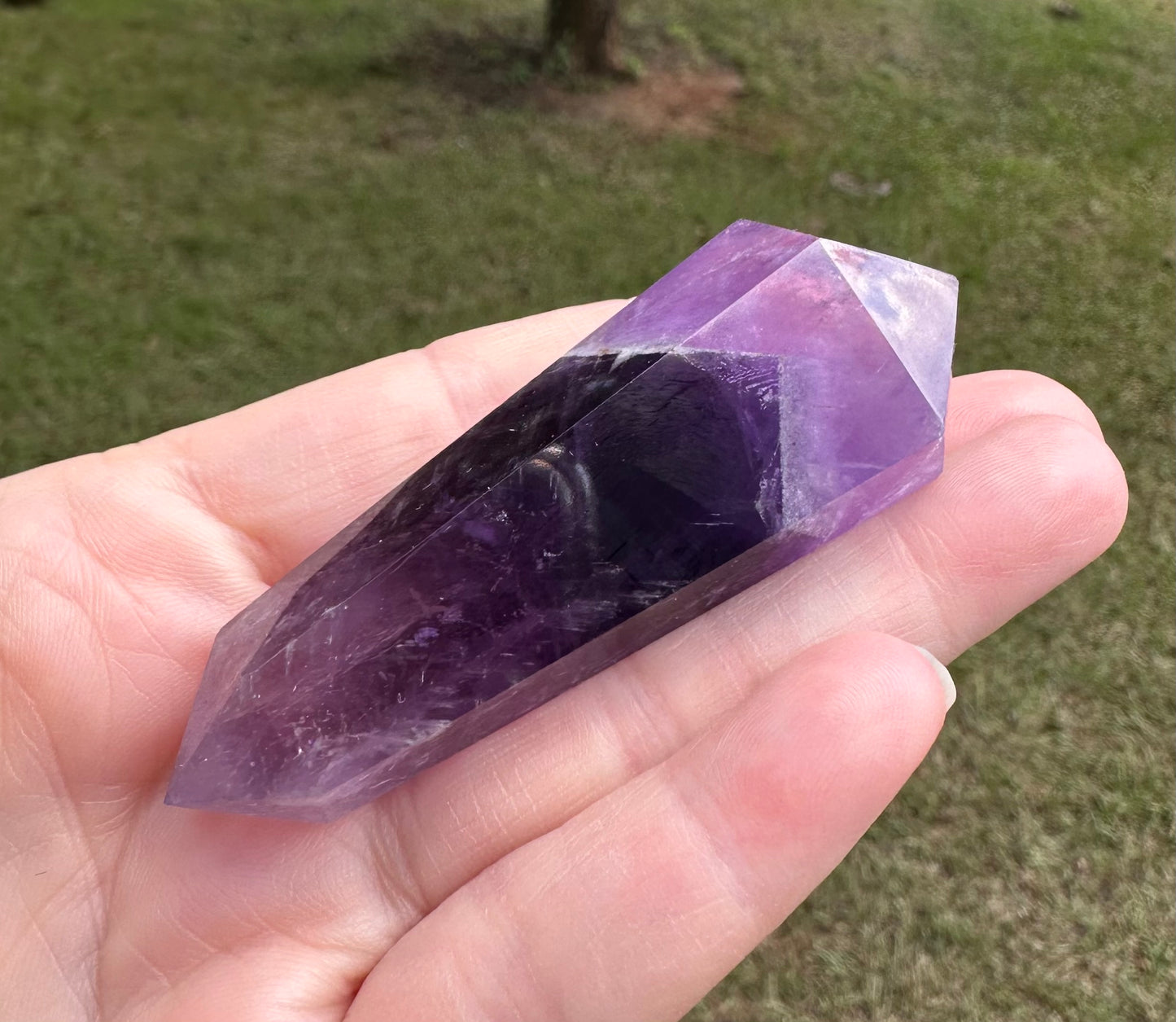 Double Terminated Phantom Amethyst Scepter Wand #10