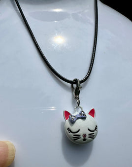 Nickel Free Cat Clip Charm Necklace