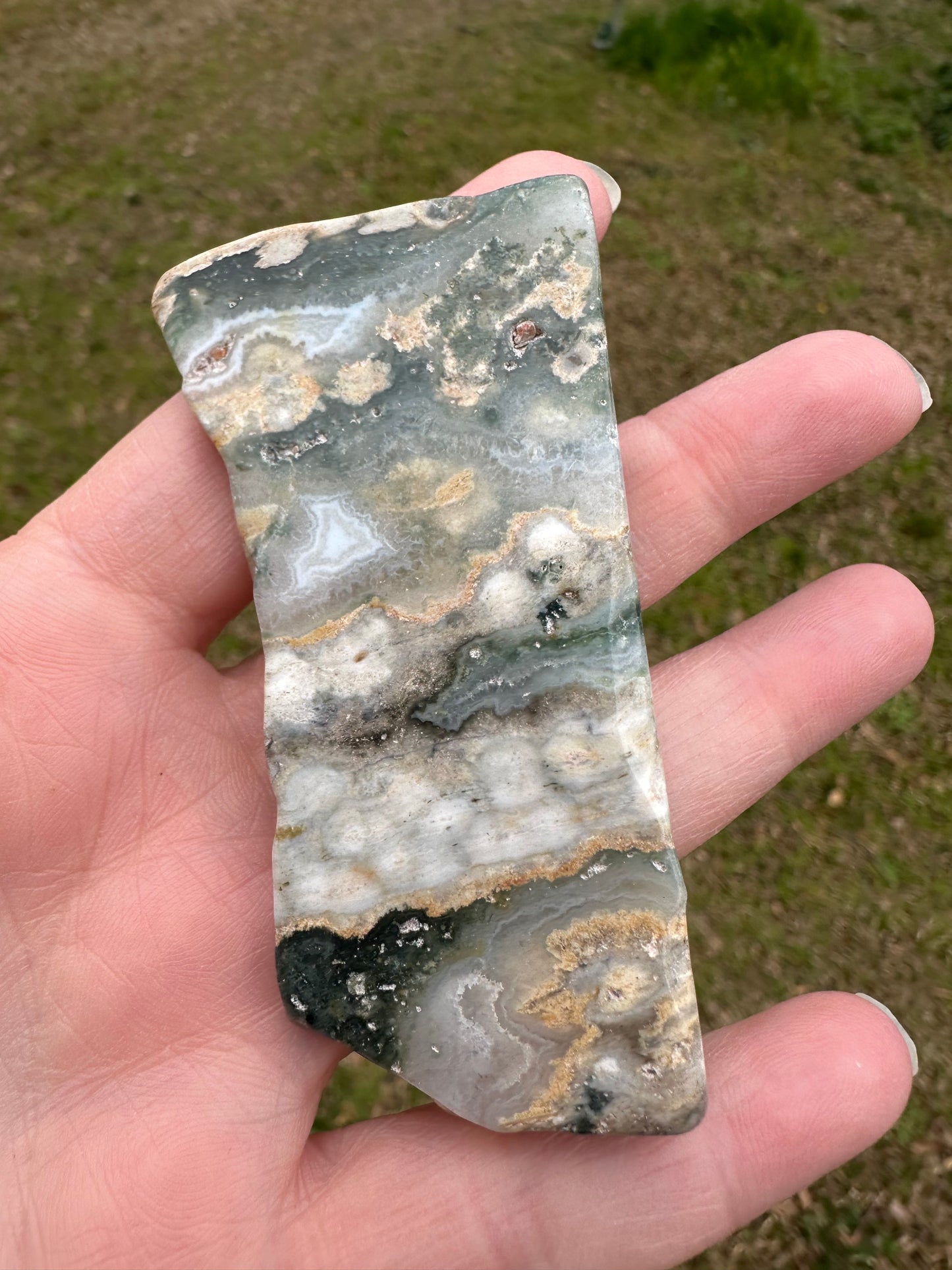 6th Vein Ocean Jasper Polished Freeform #26