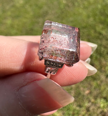 Sterling 925 Super 7 Strawberry Quartz Ring #41