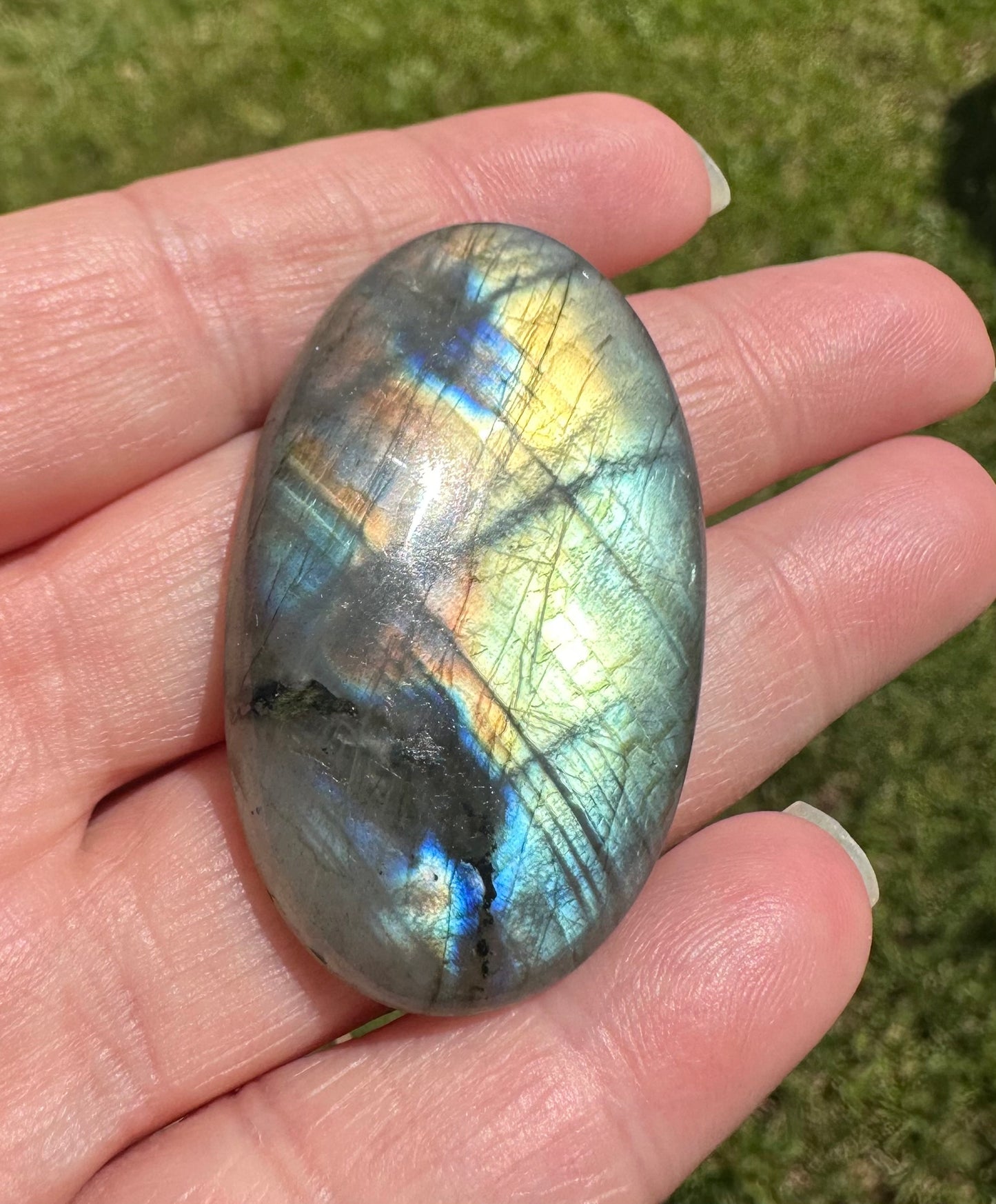 Oval Labradorite Cabochon 1a