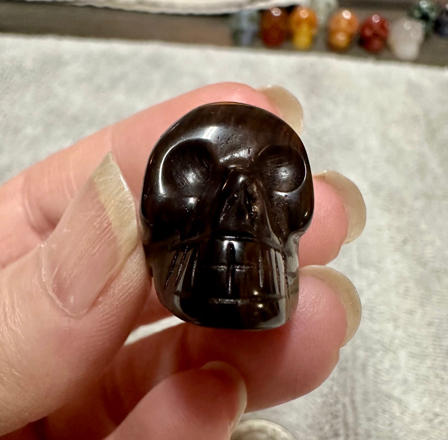 Tiger's Eye Skull