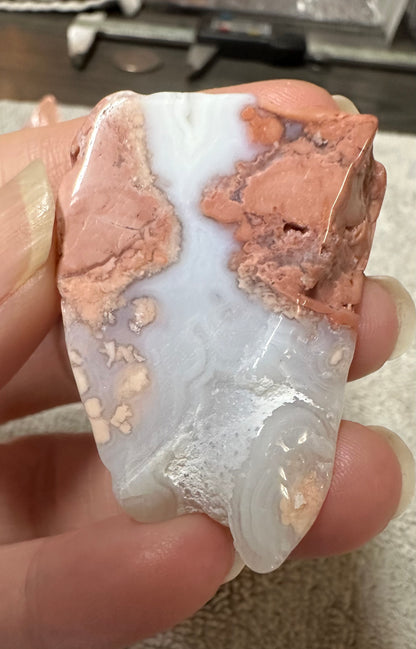 Pink Agate Freeform #22