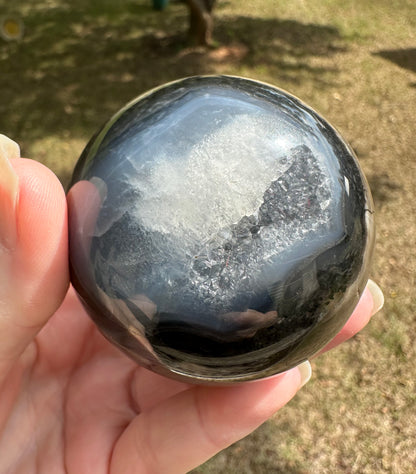 Volcano Agate Sphere UV Reactive #11