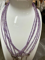 Natural 2mm Natural Amethyst Necklaces