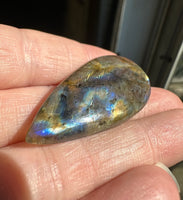 Pearshape Labradorite Cabochon 77a