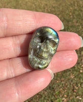 Carved Skull Labradorite with Case