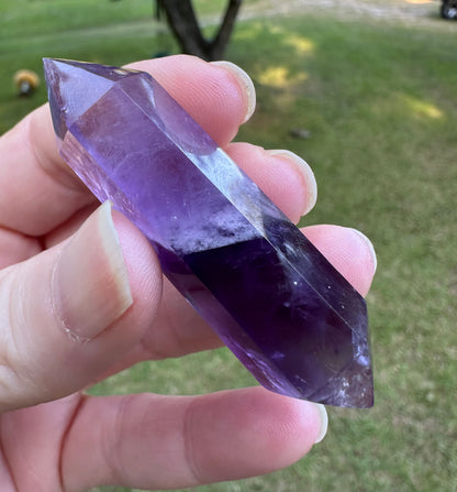 Double Terminated Phantom Amethyst Scepter Wand #7