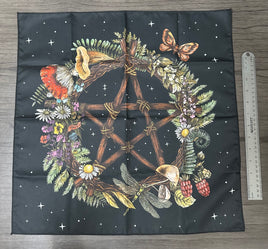 Flowers, Moth & Dragonfly Altar/Tarot Cloth