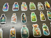 Curiosity Bottle Stickers Set of 50