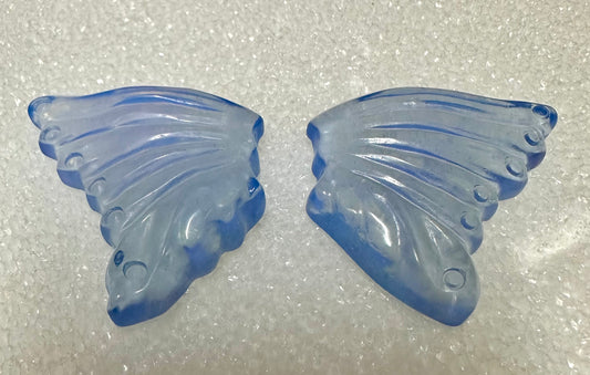 Carved Blue Opalite Wings