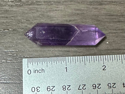 Double Terminated Phantom Amethyst Scepter Wand #24