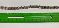 Metal Round and Rondelle Bead Strand