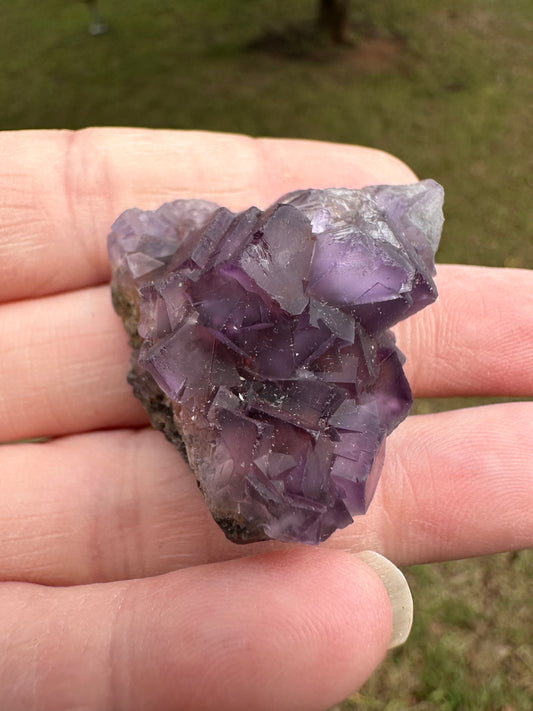 Cubic Purple Fluorite Specimen #4