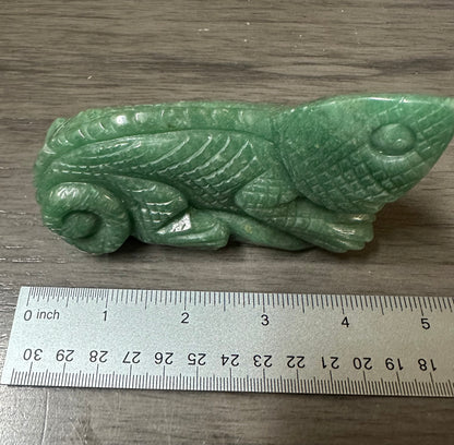 Green Aventurine Lizard Carving