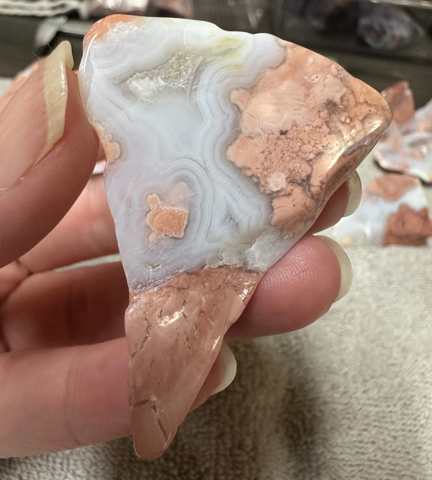 Pink Agate Freeform #13