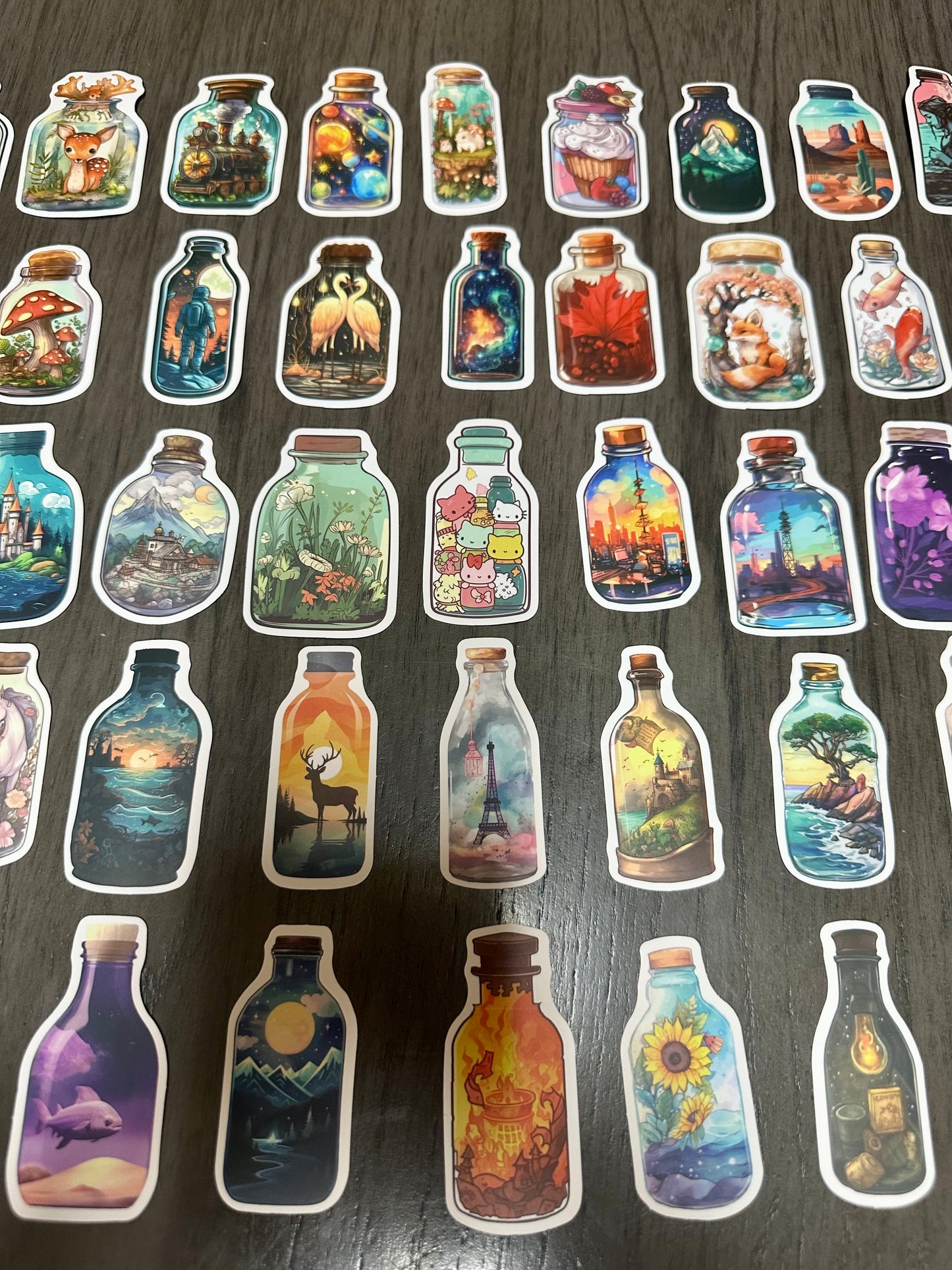 Curiosity Bottle Stickers Set of 50