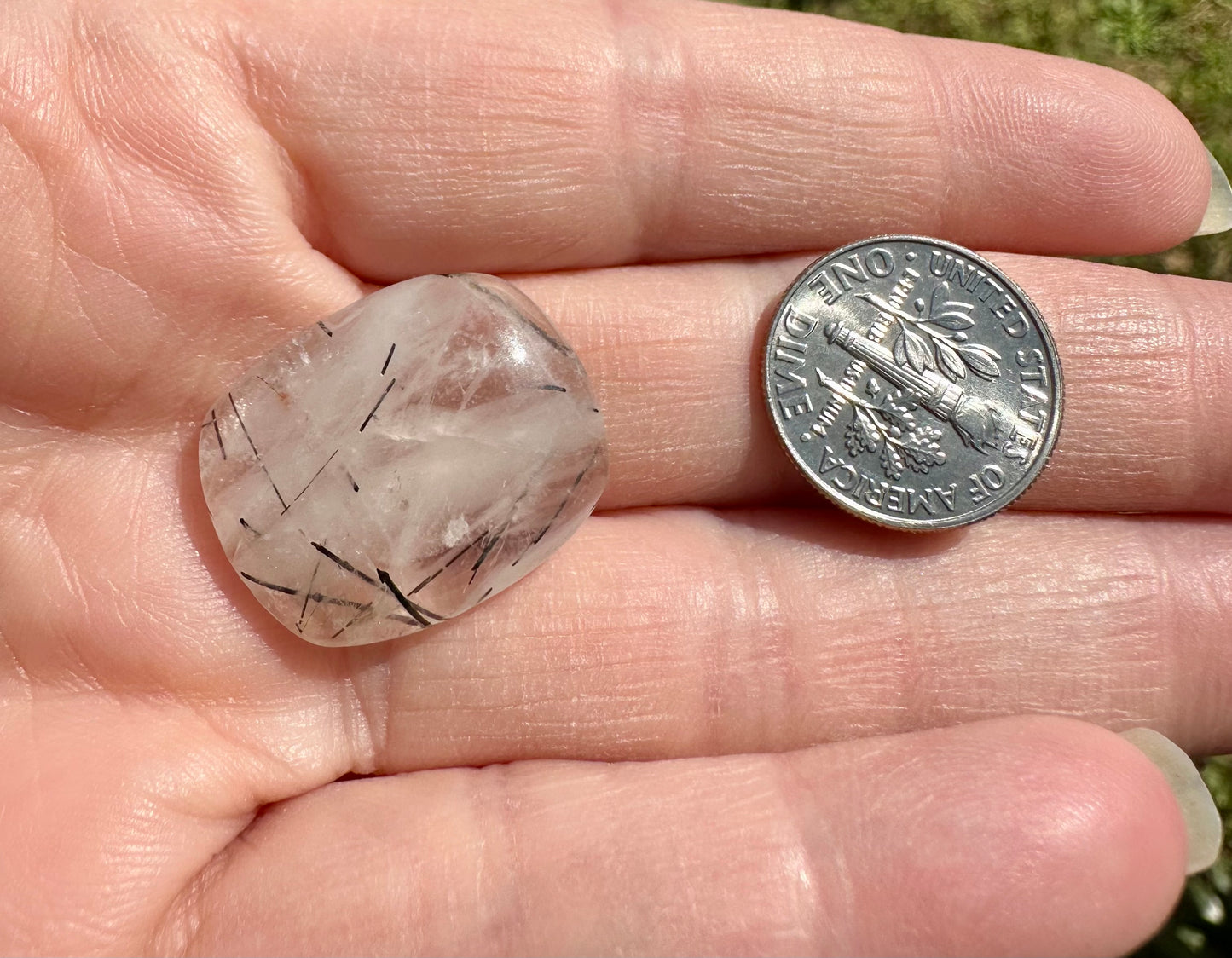 Black Rutile Cabochon #12