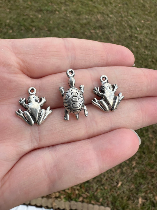 Frogs & Turtle Pendants