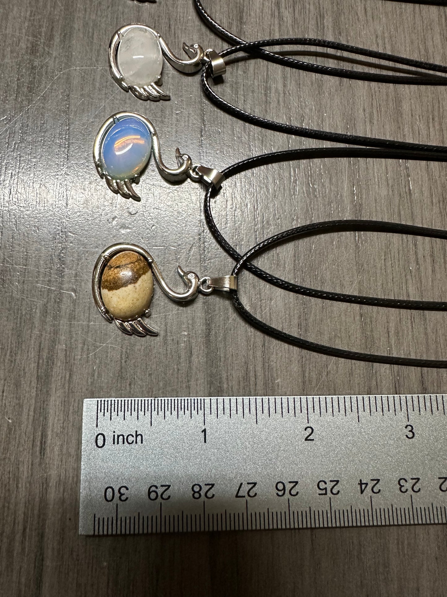 Swan Gemstone Pendant Necklaces