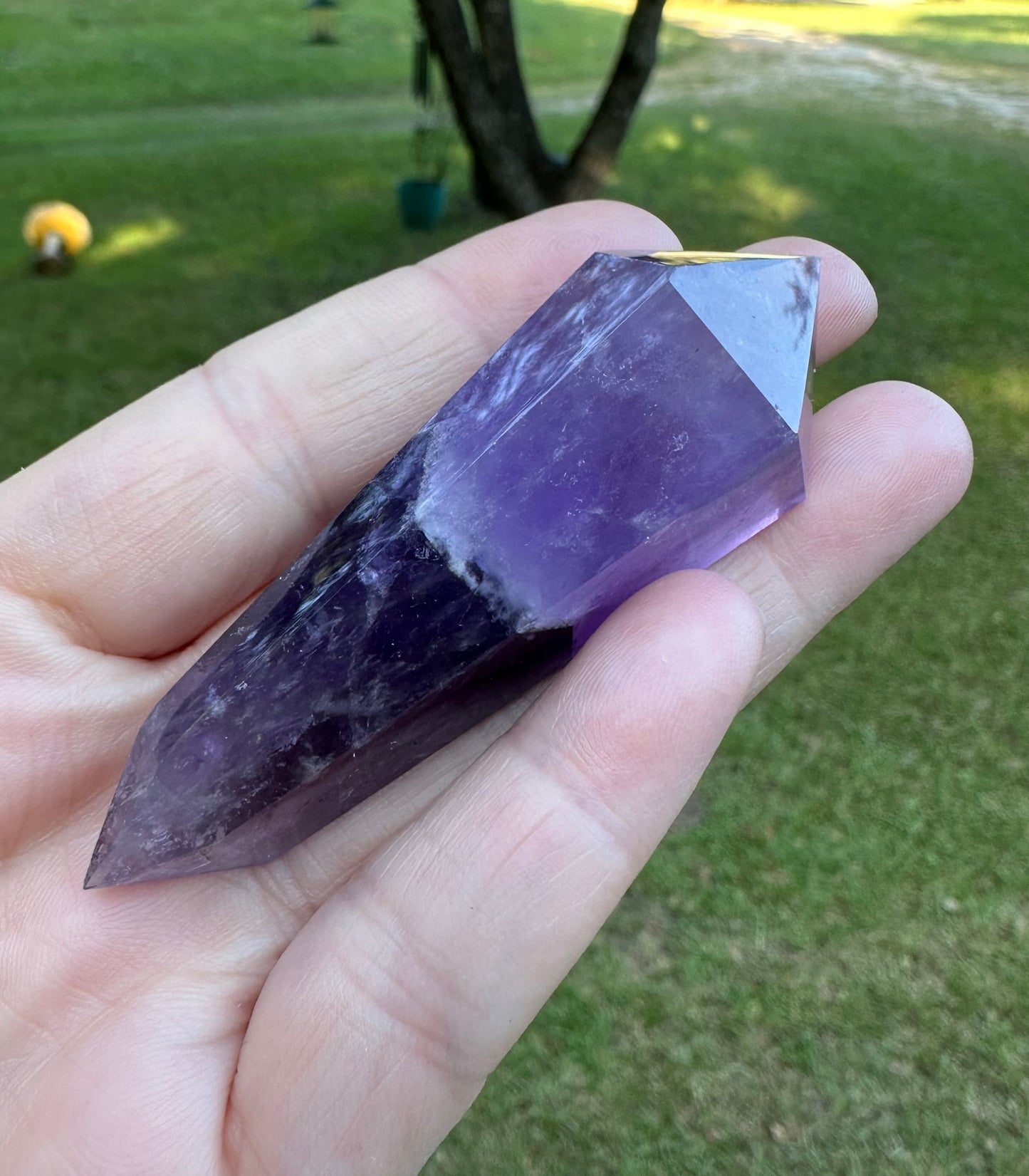 Double Terminated Phantom Amethyst Scepter Wand #5