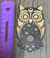 Owl Crystal Ball Wooden Display Stand