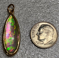 Multi-Color Long Oval Pendant/Charm