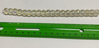 Aurora Borealis Faceted Bead Strand