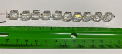 Glass Cube Bead Strand