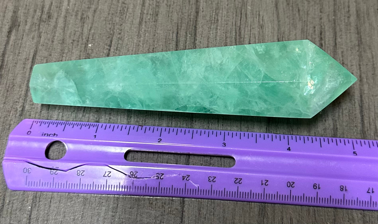 Neon Green Fluorite Scepter #3