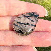 Black Rutile Cabochon #2