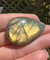 Pearshape Labradorite Cabochon 84a