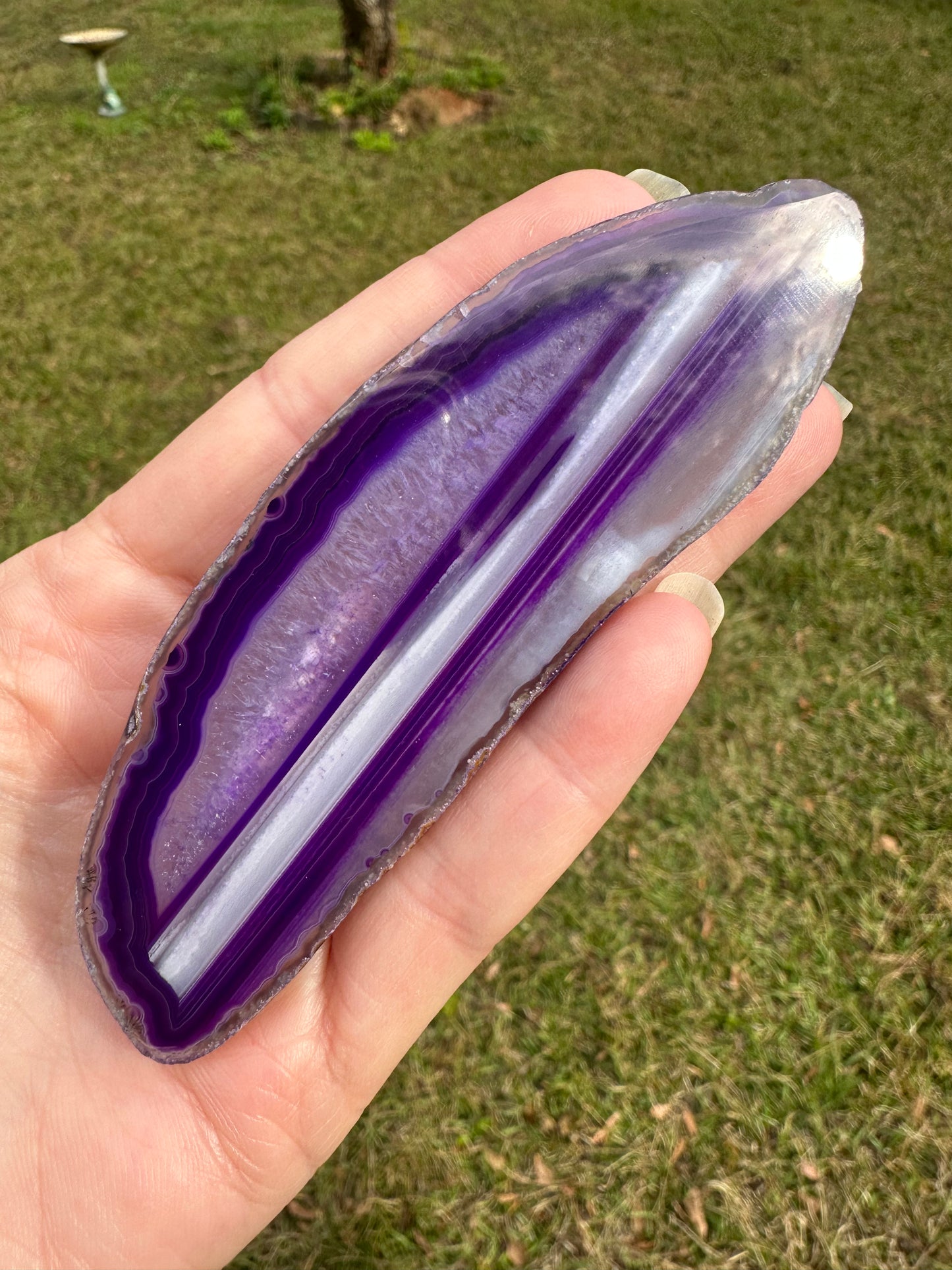 Purple Agate Slice #5