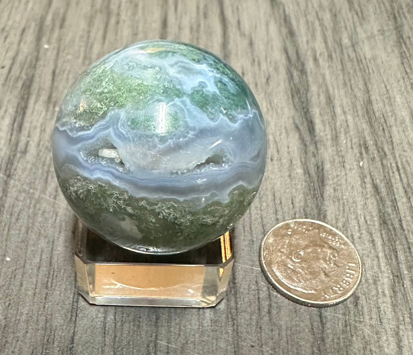 Moss Agate Sphere #21