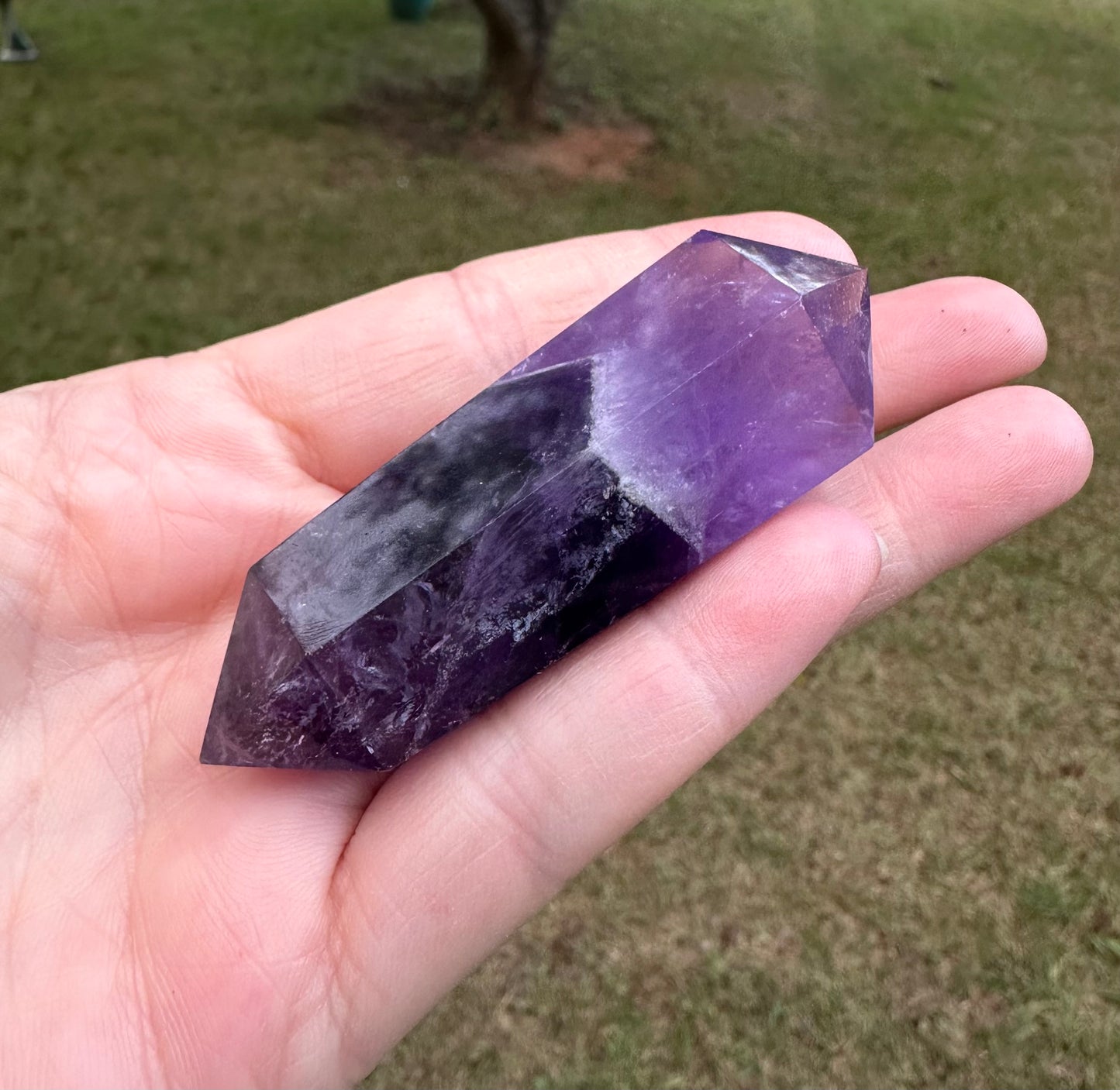 Double Terminated Phantom Amethyst Scepter Wand #13