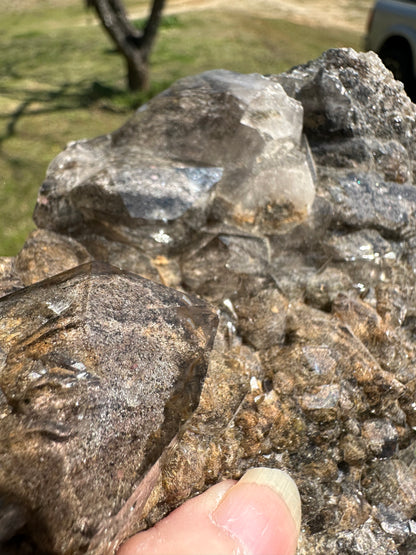 Quartz, Elestial Garden, Lodolite, Jacare, Brazil