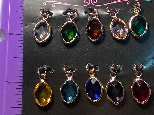 Set of (10) Colorful Pendants