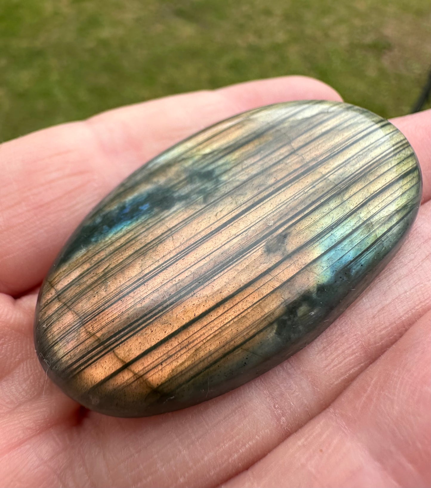 Oval Labradorite Cabochon 34a