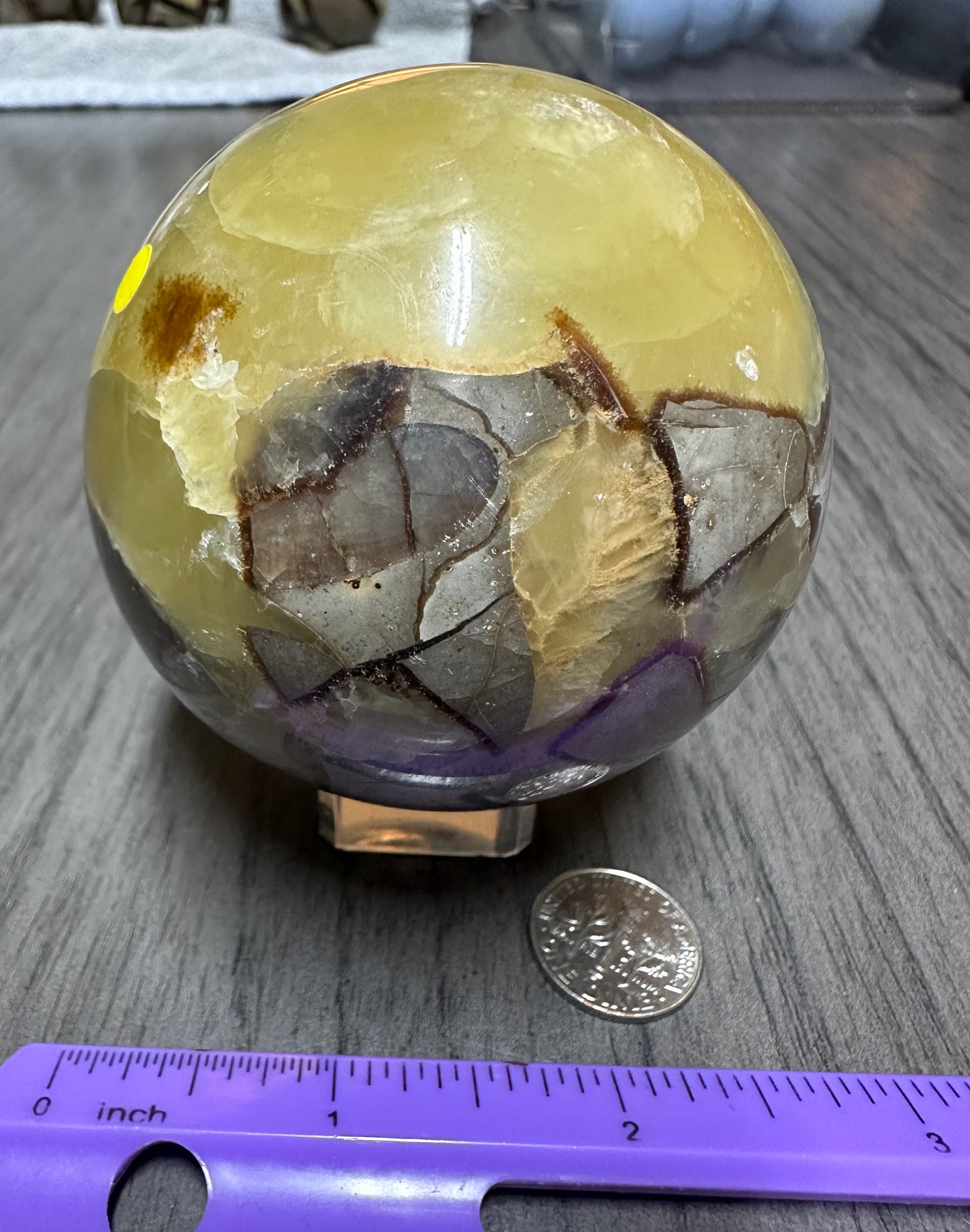 Septarian Sphere UV Reactive #1