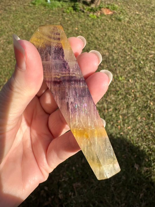 Fluorite Scepter #4 with Rainbows