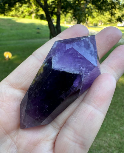 Double Terminated Phantom Amethyst Scepter Wand #4