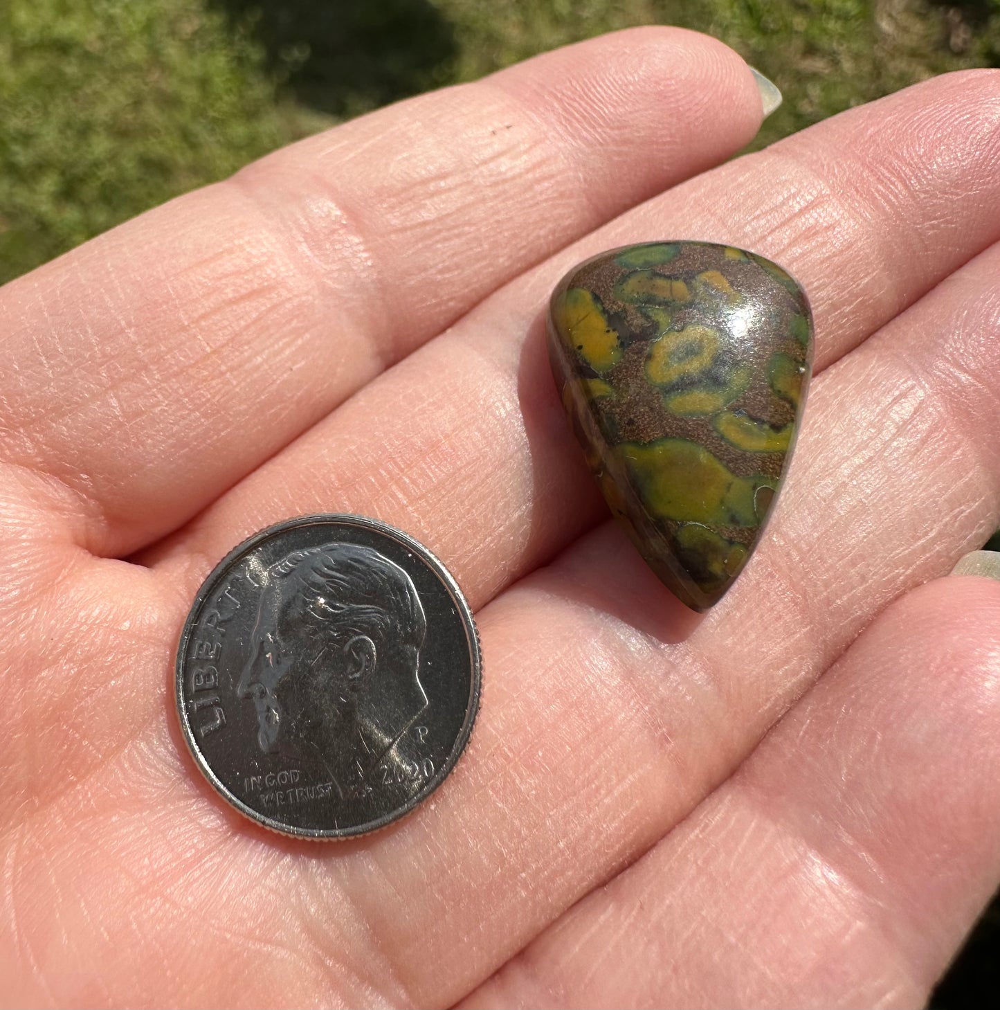 Rainforest Jasper (Rhyolite) Cabochon #16