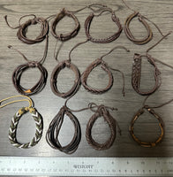 Brown Leather Bracelets