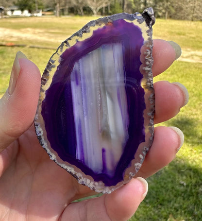 Purple Agate Slice #24