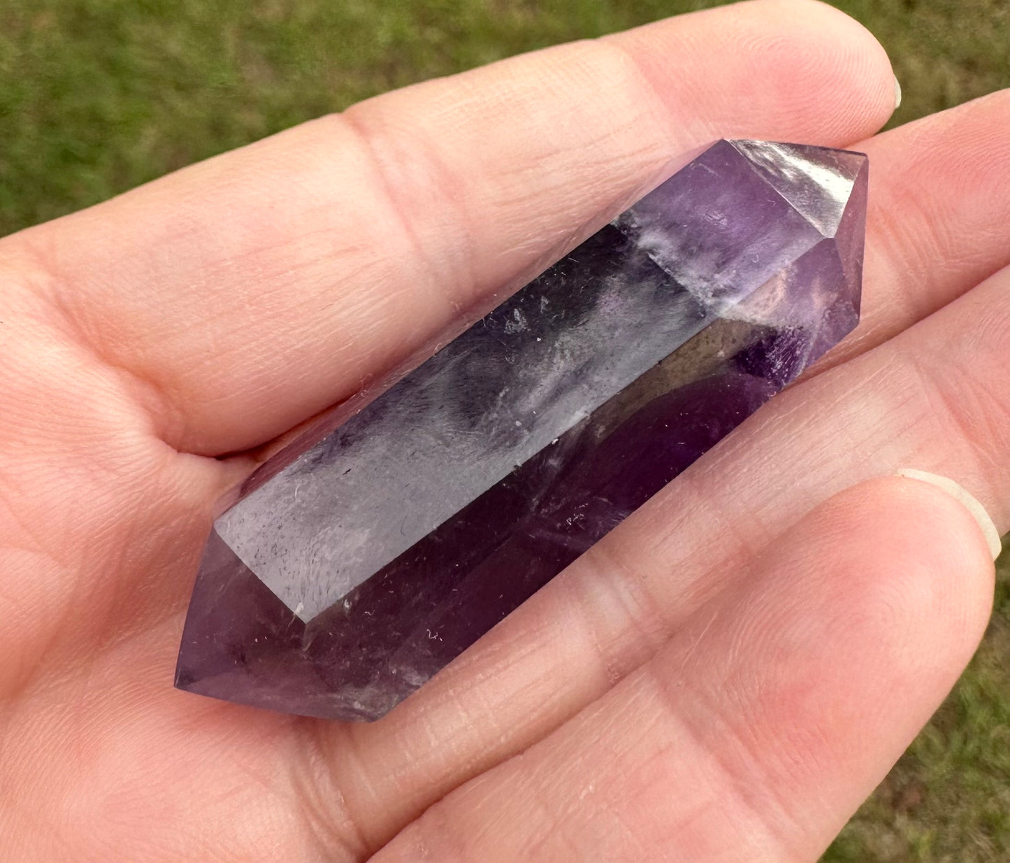 Double Terminated Phantom Amethyst Scepter Wand #23