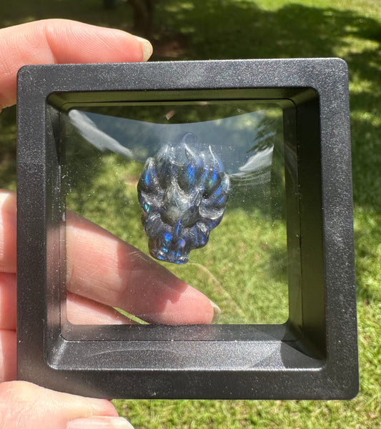 Labradorite Nine-Tailed Fox with Case